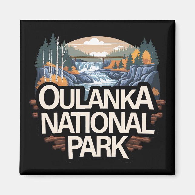 Oulanka nationalpark Finland Magnet (Framsidan)