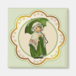 Ould Ireland Umbrella Girl Magnet