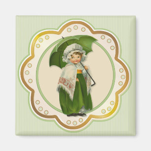 Ould Ireland Umbrella Girl Magnet