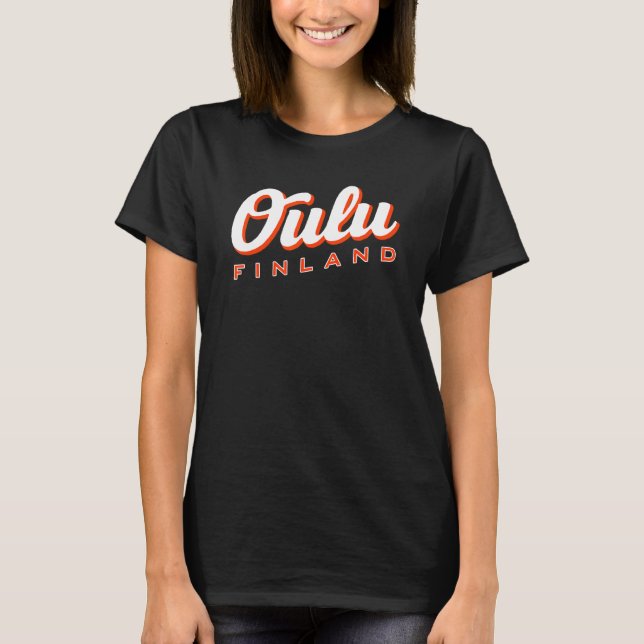 Oulu Finland T Shirt (Framsida)