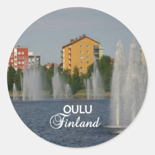 OULU-klistermärken Runt Klistermärke