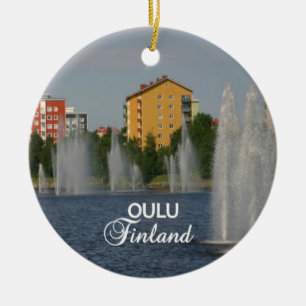 OULU-prydnadsföremål Julgransprydnad Keramik