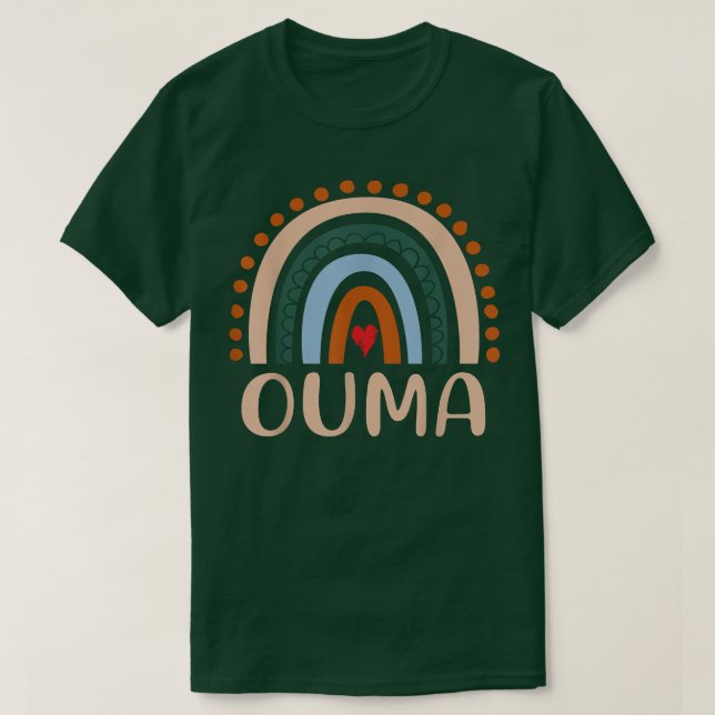 Ouma Rainbow Grandma Cute Mors dag Funny Ouma  T Shirt (Design framsida)