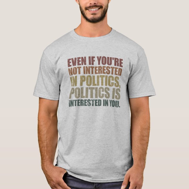 Oundvikligt Politik i världen T Shirt (Framsida)