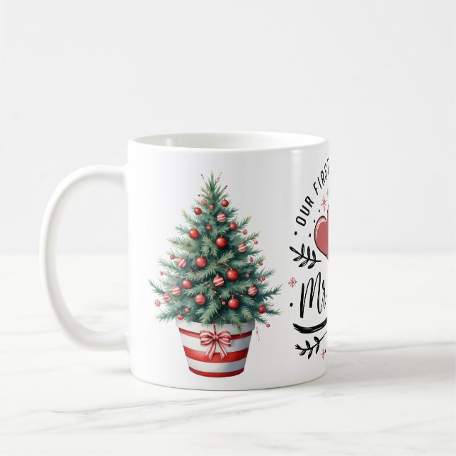 Our 1st Christmas As Mr and Mrs Mug  Kaffemugg (Vänster)