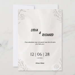 Our Beautiful Day Wedding Invitation Inbjudningar