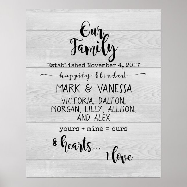 Our {Blended} Family Poster (Framsidan)