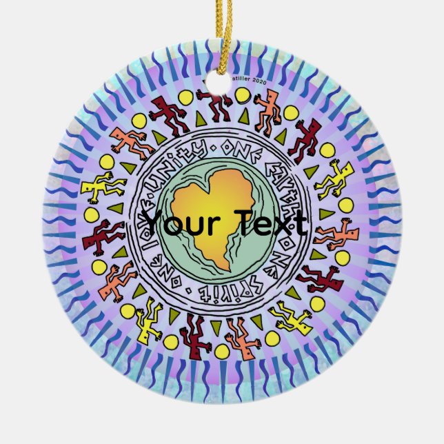 Our Earth Julgransprydnad Keramik (Framsidan)