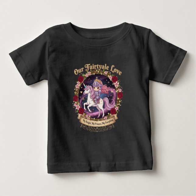 Our Fairytale Love Baby Unicorn Graphic Tee (Framsida)