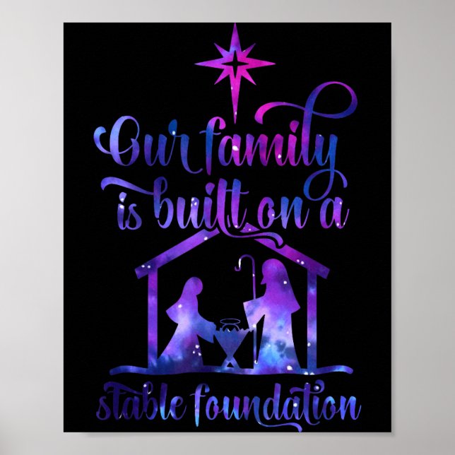 Our Family Is Built On A Stable Foundation  Poster (Framsidan)