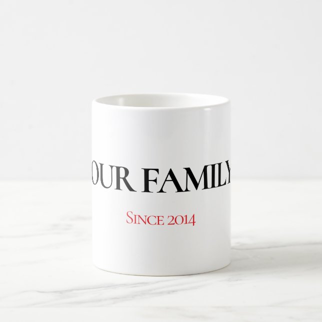 Our Family Personalized Mug Kaffemugg (Center)
