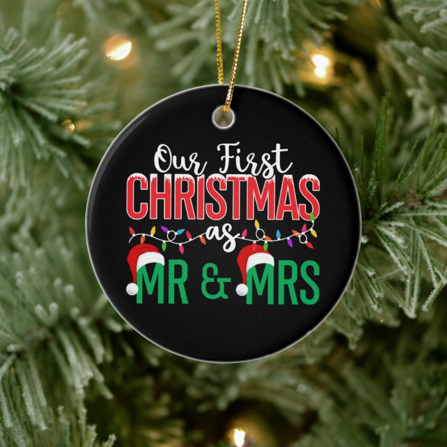 Our First Christmas Ceramic Ornament (Träd)