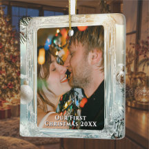 Our First Christmas Photo Square