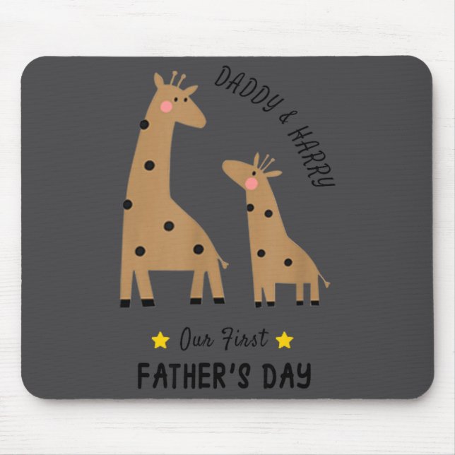 Our First Father's Day 2026, Funny Giraffe Gift Da Musmatta (Framsidan)