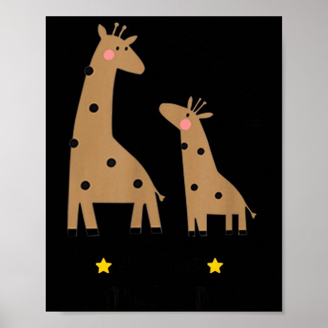 Our First Father's Day 2026, Funny Giraffe Gift Da Poster (Framsidan)