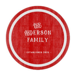 Our First Home Housewarming Typography Red White 