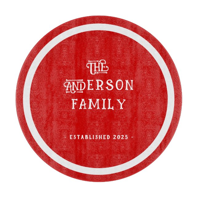 Our First Home Housewarming Typography Red White  (Framsidan)