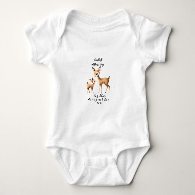 Our First Mother's Day Together T Shirt (Framsida)