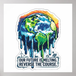 Our Future is Melting | Global Warming Awareness Poster