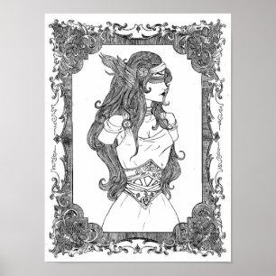 our goddess athena print poster
