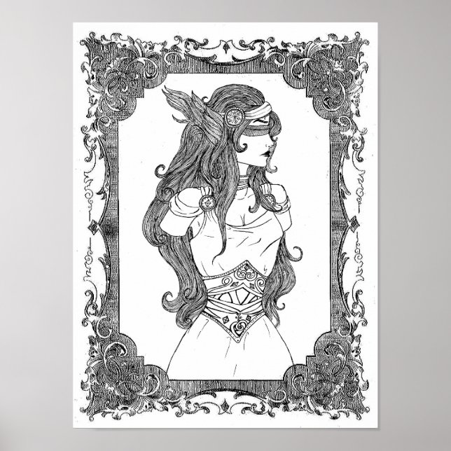 our goddess athena print poster (Framsidan)