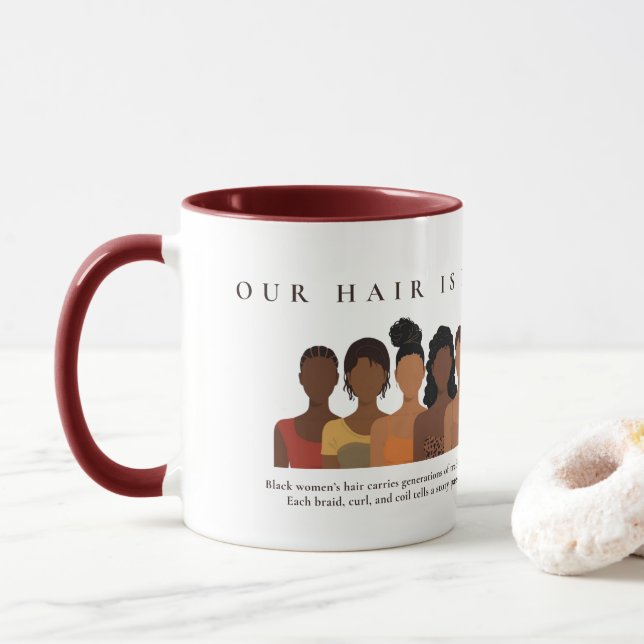 Our Hair History Black Hair Appreciation Mug Mugg (Med munk)