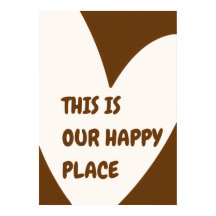 Our Happy Place Poster – Cozy Home Wall Art
