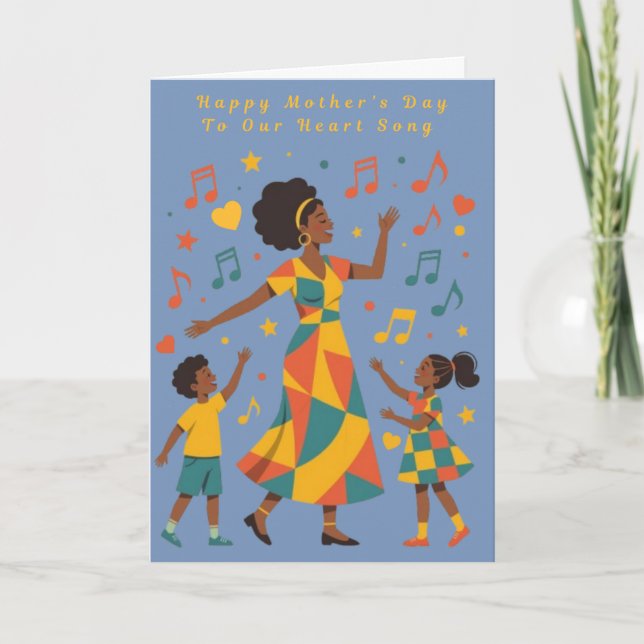 Our Heart Song Mother's Day Card Helgkort (Framsida)