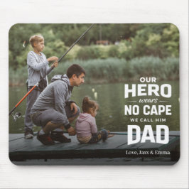 Our Hero Wears No Cape Custom Photo Name Dad Musmatta