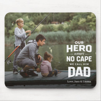 Our Hero Wears No Cape Custom Photo Name Dad Musmatta