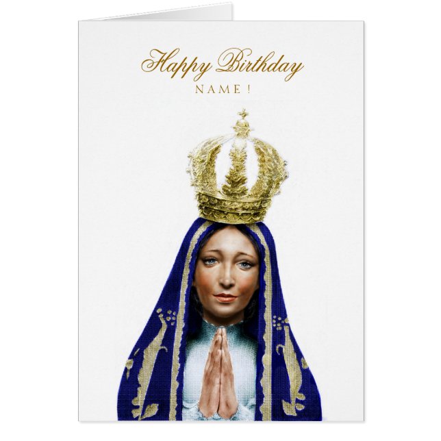Our Lady of Aparecida Hälsningskort (Framsidan)