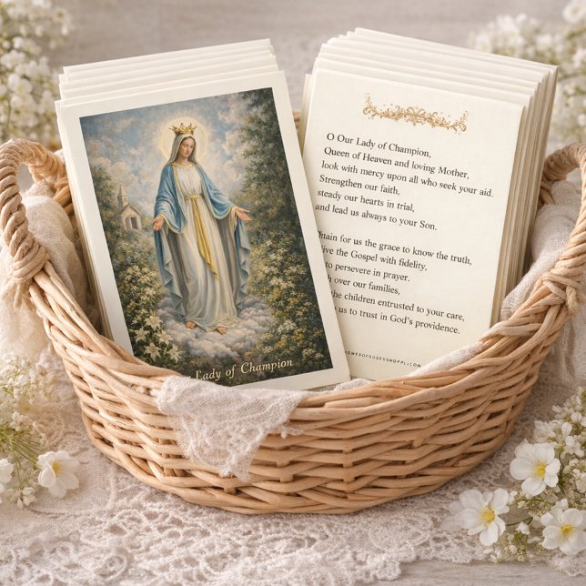 Our Lady of Champion Catholic Prayer  Visitkort (Skapare uppladdad)