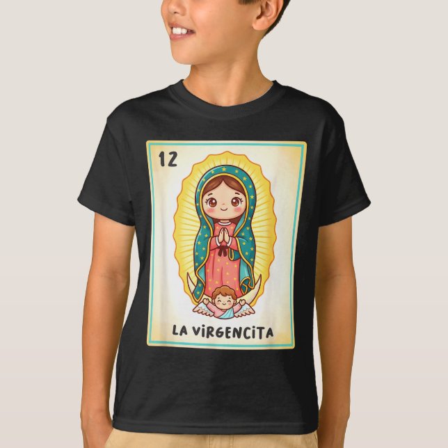 Our Lady Of Guadalupe La Virgencita Mexico For Kid T Shirt (Framsida)