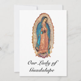 Our Lady of Guadalupe Miraculous Tilma Fine Art Inbjudningar