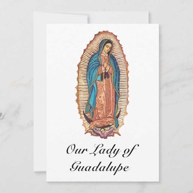 Our Lady of Guadalupe Miraculous Tilma Fine Art Inbjudningar (Framsida)