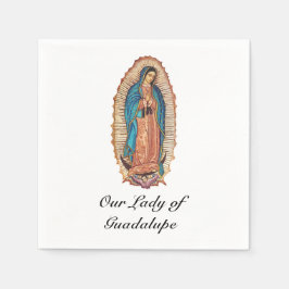 Our Lady of Guadalupe Miraculous Tilma Fine Art Pappersservett
