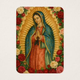 Our Lady of Guadalupe Prayer Holy Card Visitkort