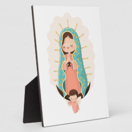 Our Lady of Guadalupe with angel Kawaii Style