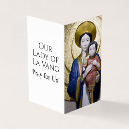 Our Lady of La Vang Prayer Card Kort