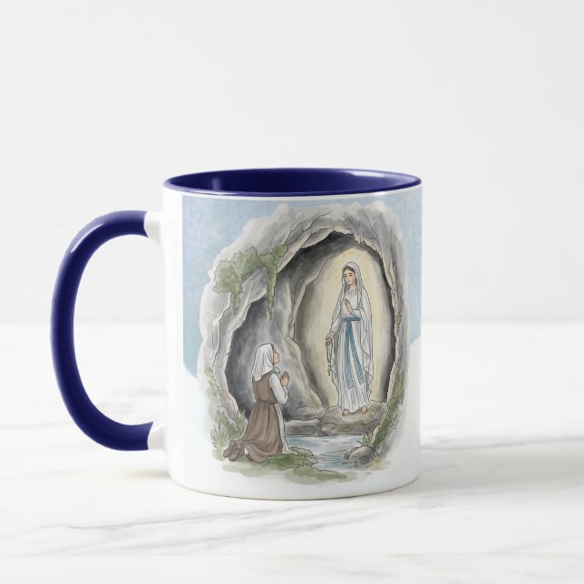 Our Lady of Lourdes, Catholic Mug Mugg (Vänster)