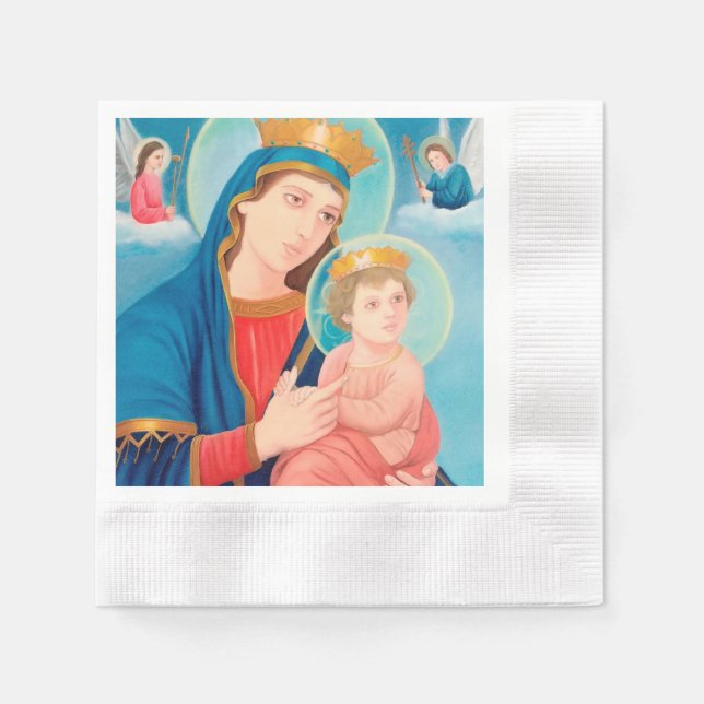 Our Lady of Perpetual Help Catholic Pappersservett (Framsidan)