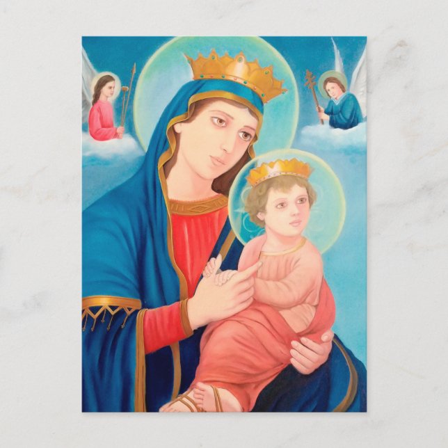 Our Lady of Perpetual Help Catholic Vykort (Framsida)