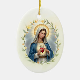 Our Lady of Sorrows God's Peace and Blessings Julgransprydnad Keramik