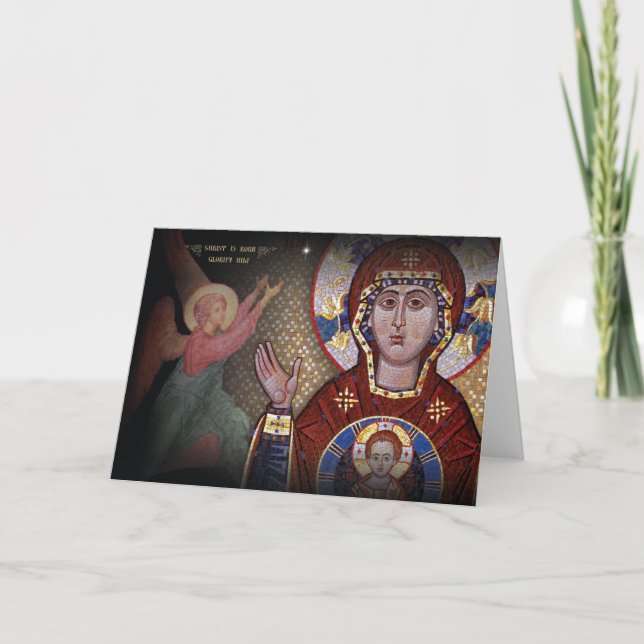 Our Lady of the Sign Christmas card Helgkort (Framsida)