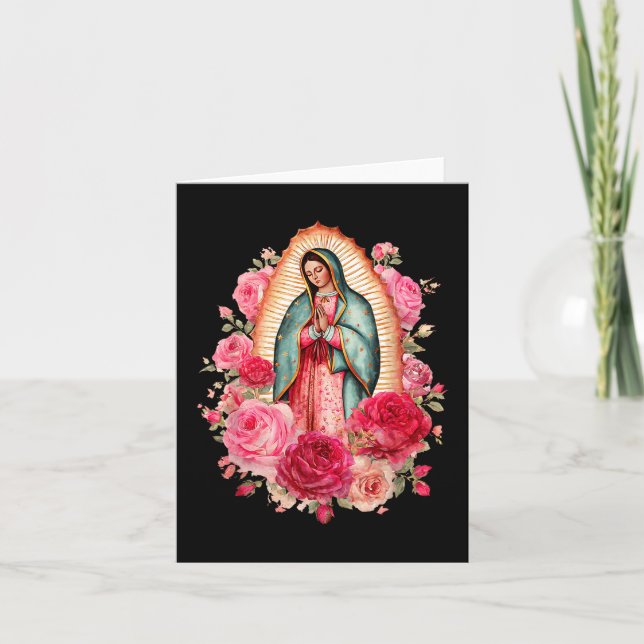 Our Lady Virgen De Guadalupe Saint Virgin Mary Nk  Kort (Framsida)