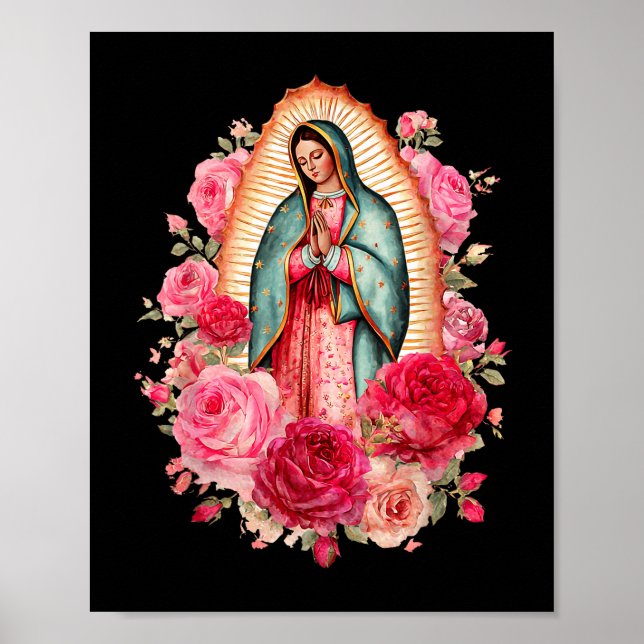 Our Lady Virgen De Guadalupe Saint Virgin Mary Nk  Poster (Framsidan)