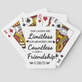 Our Laughs Are Limitless Friendship Quote Casinokort