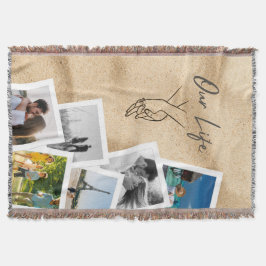 Our Life Custom Couple Photo Cascade with Line Art Filt