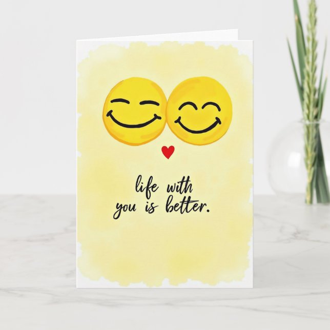 Our Life Is Better Together Card Kort (Framsida)