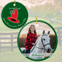 Our Little Cowgirl Green Christmas